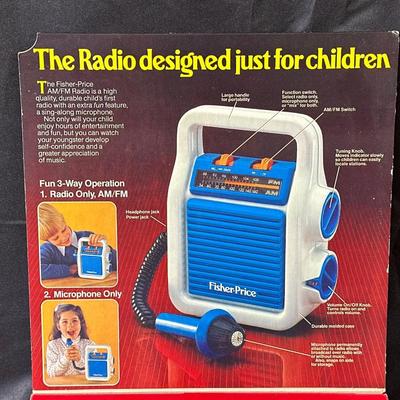 Vintage Fisher-Price AM/FM Radio in Original Box Unopened
