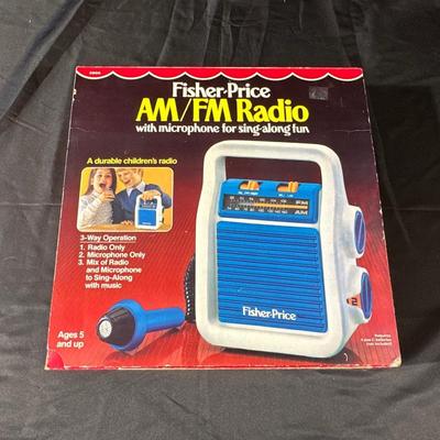 Vintage Fisher-Price AM/FM Radio in Original Box Unopened