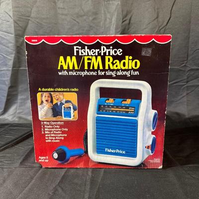 Vintage Fisher-Price AM/FM Radio in Original Box Unopened