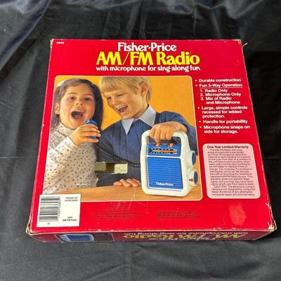 Vintage Fisher-Price AM/FM Radio in Original Box Unopened