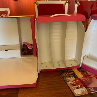 Lot of Vintage Barbie Cases with Lots of Accessories