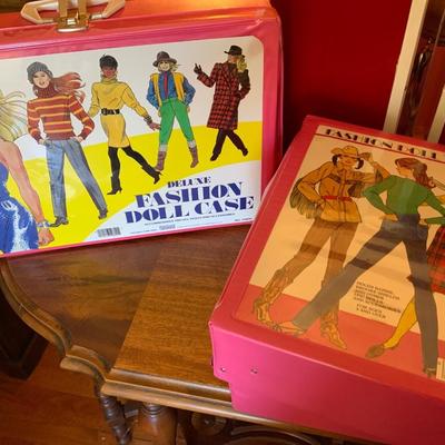 Lot of Vintage Barbie Cases with Lots of Accessories