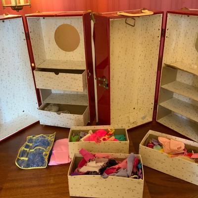 Lot of Vintage Barbie Cases with Lots of Accessories
