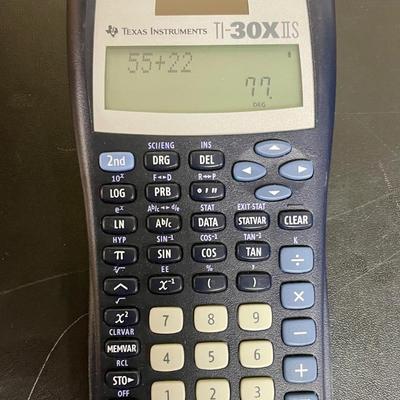 Texas Instrument Scientific Calculator TI-30X IIS and HewlettPackard "real estate" calculator P 12C