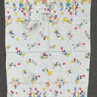 Retro Vintage Disney Baby Receiving Blanket Flannel - Donald Minnie Mickey Goofy Pluto Parade
