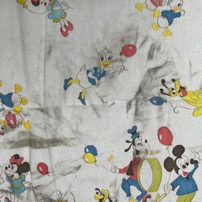 Retro Vintage Disney Baby Receiving Blanket Flannel - Donald Minnie Mickey Goofy Pluto Parade