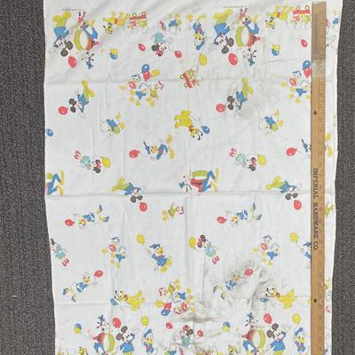 Retro Vintage Disney Baby Receiving Blanket Flannel - Donald Minnie Mickey Goofy Pluto Parade
