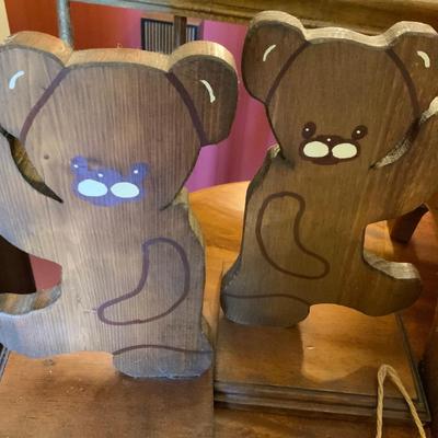 Lot of Vintage Child’s Room Decor including a Step stool with Storage