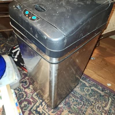 Electric trash can. Touchless.