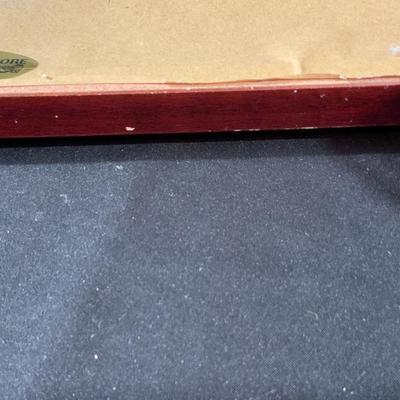 Framed authentic over 100 YO antique Art Print titled “A Match at the New Lawn Tennis Club”