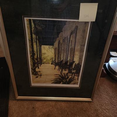 Framed art.