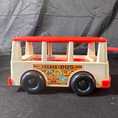 Vintage Fisher Price Plane and Mini Bus