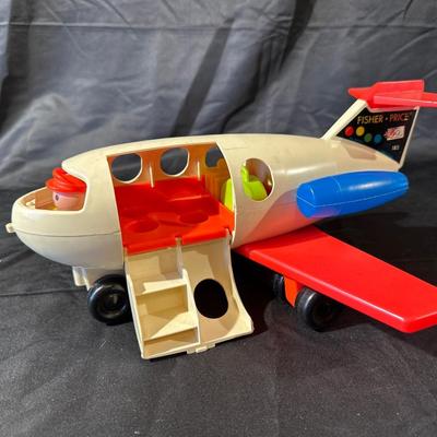 Vintage Fisher Price Plane and Mini Bus