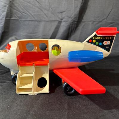 Vintage Fisher Price Plane and Mini Bus