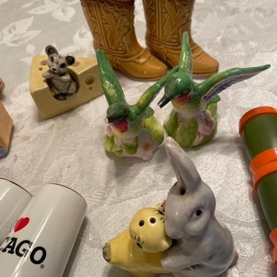 Mouse/cheese bunny and chick S&P