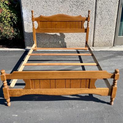 Full Size Bed Frame, Box Spring and Mattress