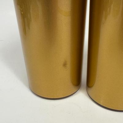 Vintage Gold & Black Thero-Serv Insulated tumblers made by West Bend