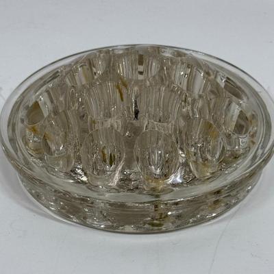 Vintage Antique Glass Flower Frog