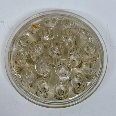 Vintage Antique Glass Flower Frog