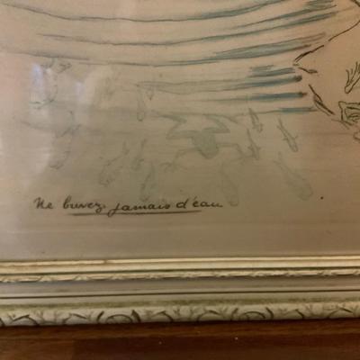 Lot of 2 Signed George Redon Framed Art