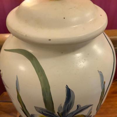 Hand Painted Floral Lamp