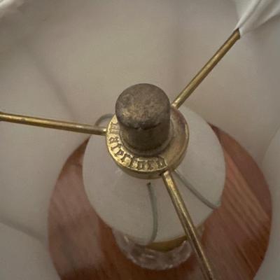 Lot of Vintage Waterford Crystal and Gold toned table lamps with shades