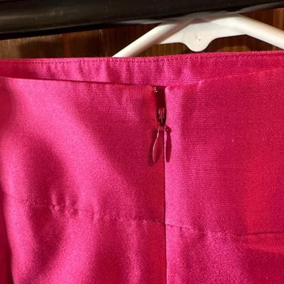 Two Vintage Talbots Red & Pink Skirt Suits Petite