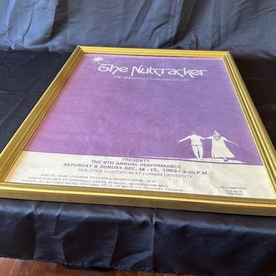 Lot of Nutcracker Items including an original Poster from Furman University 1985