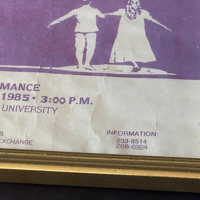 Lot of Nutcracker Items including an original Poster from Furman University 1985