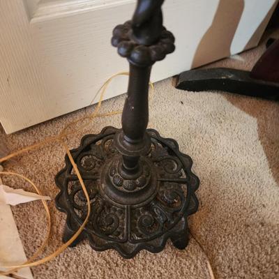 Vintage cast iron lamp