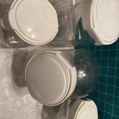 Glass Cookie jar & plastic canisters