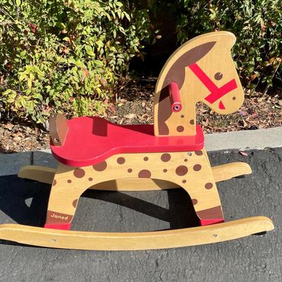 Vintage-Style Janod Rocking Horse Pony