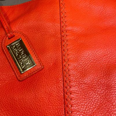 Badgley Mischka Pebble Leather Handbag