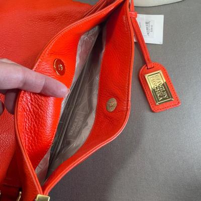 Badgley Mischka Pebble Leather Handbag