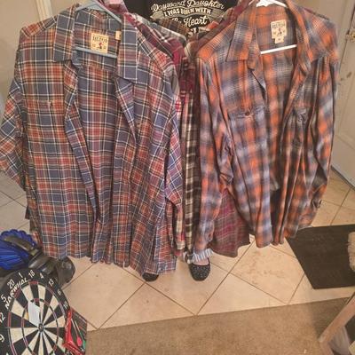 Flannel shirts