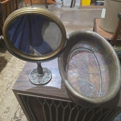 Mirror and pot