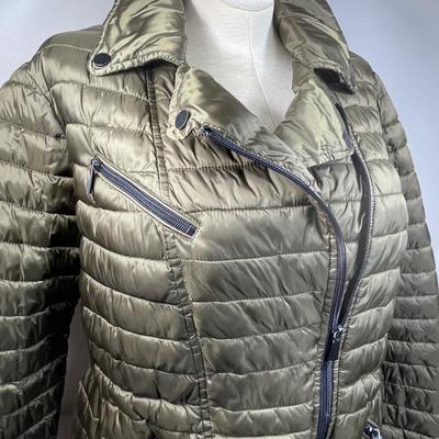 Badgley Mischka Olive Puffer Coat XL