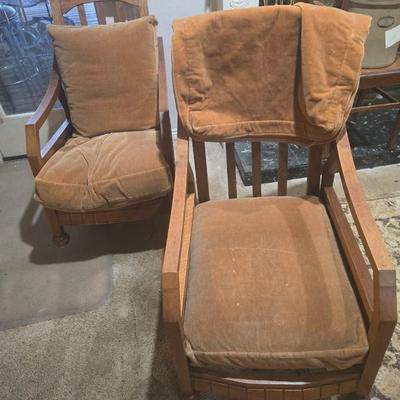 Vintage wood framed Chairs