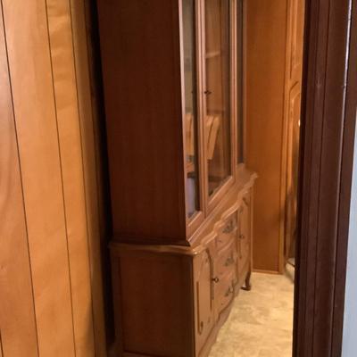 Smaller size China cabinet 70”H 47”L 15”depth