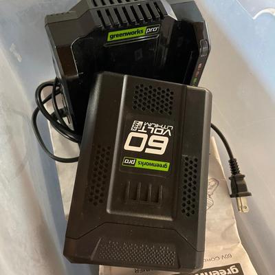 Greenworks leaf headge trimmer, craftsman leaf blower with batteries (not tested)