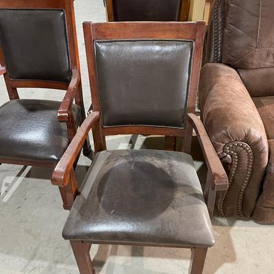 Lot 359 3 dining chairs, 1 rocker/recliner