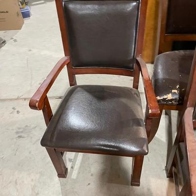 Lot 359 3 dining chairs, 1 rocker/recliner