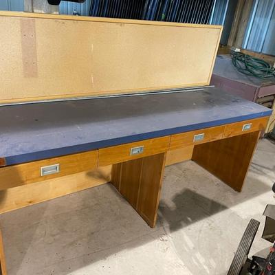 Lot 371 desk height work bench (desks from former medical building #2