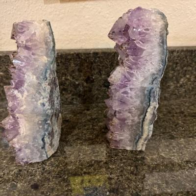 Crystal Amethyst Book Ends