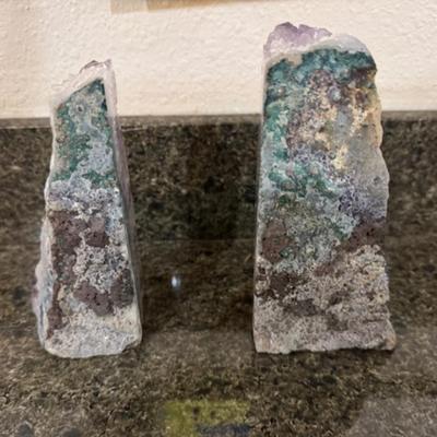 Crystal Amethyst Book Ends
