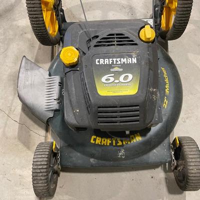 Lot 374 Craftsman push mower - 6HP - not tested