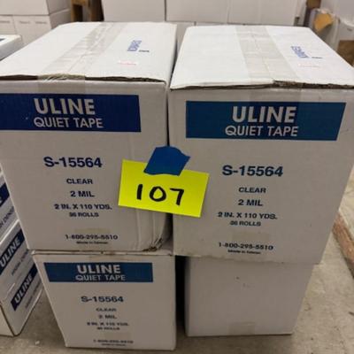 4 Sealed Boxes of Uline Quiet Tape