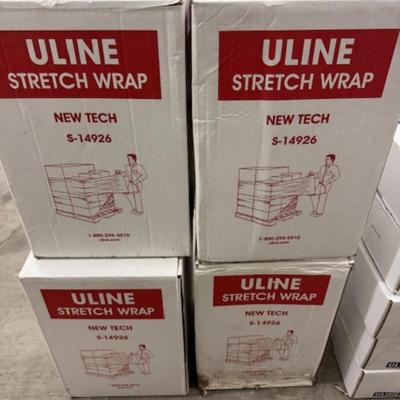 4 New Boxes of Stretch Wrap and Roller