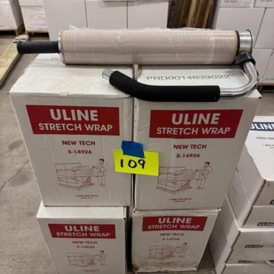 4 New Boxes of Stretch Wrap and Roller