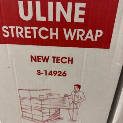 4 New Boxes of Stretch Wrap and Roller